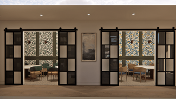 Clubhouse with hosting kitchen